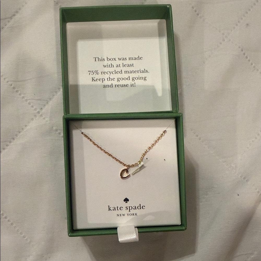 Kate Spade Gold Initial Necklace